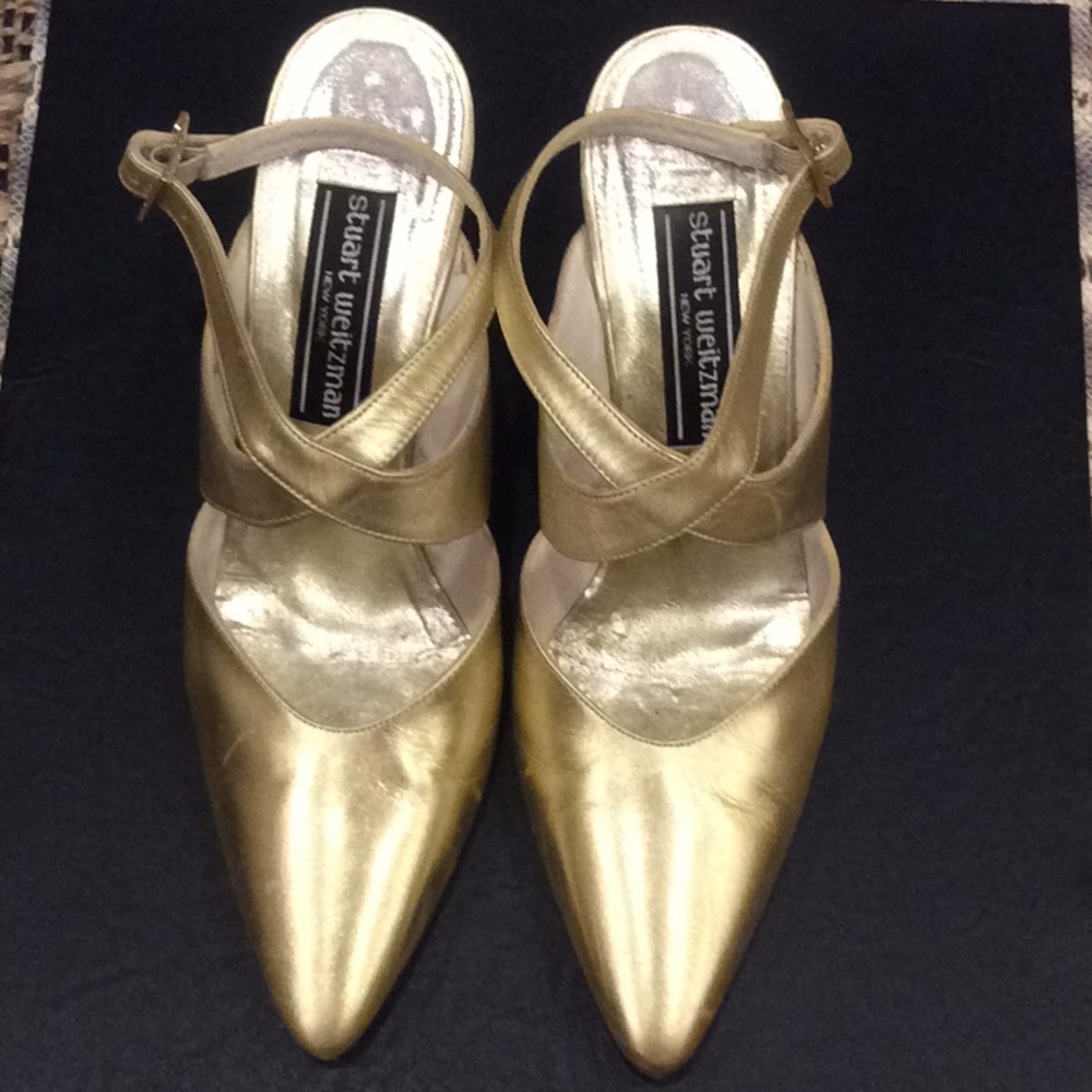 Dressy gold sandals